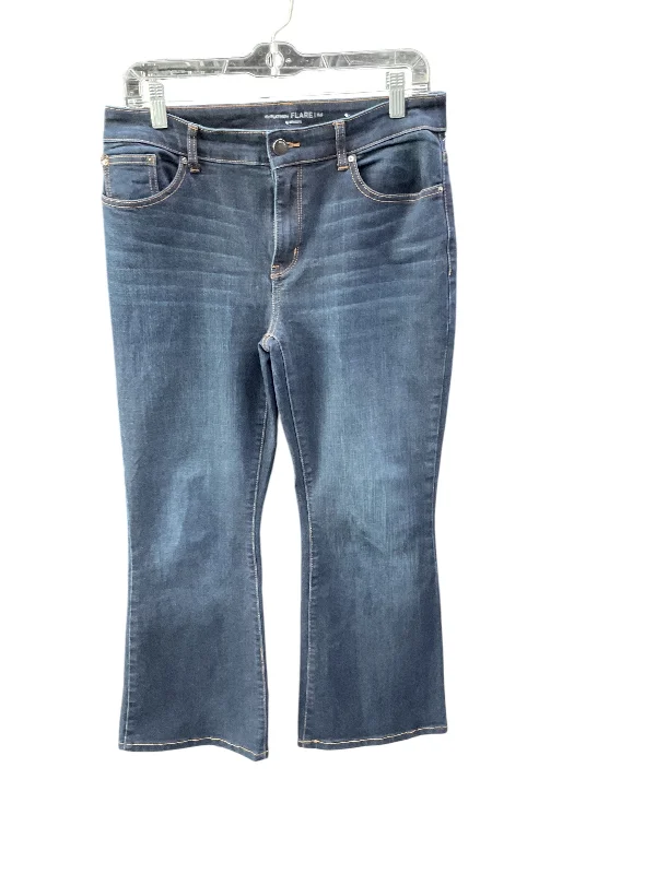 Jeans Flared By Chicos In Blue, Size: 6p