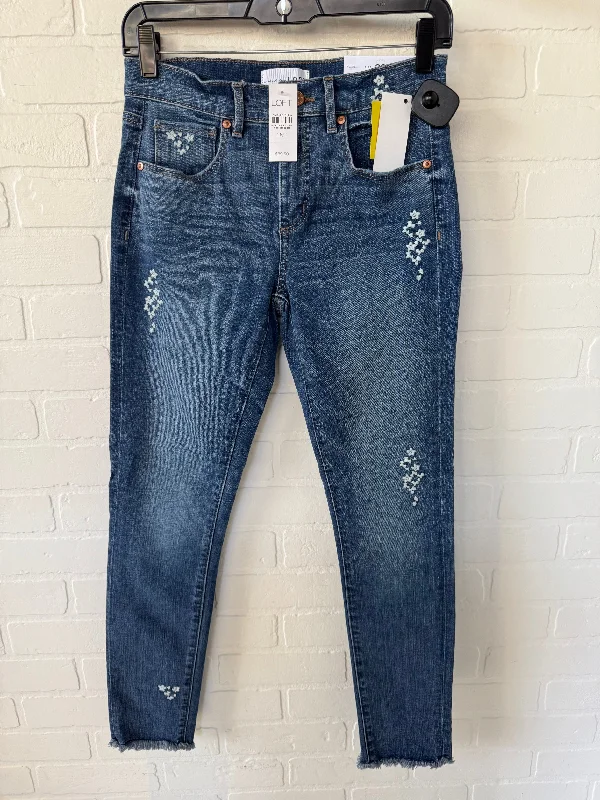 Jeans Skinny By Loft In Blue Denim, Size: 4