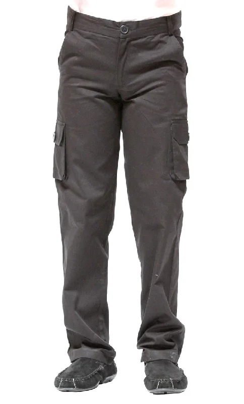 Boys Cotton Utility Uniform Pants