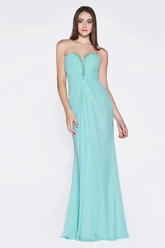 Cinderella Divine CD663 Strapless Long Formal Dress Evening Gown